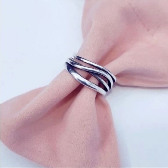 #46 New 925 Sterling Silver Retro Ring - Picture 5 of 10